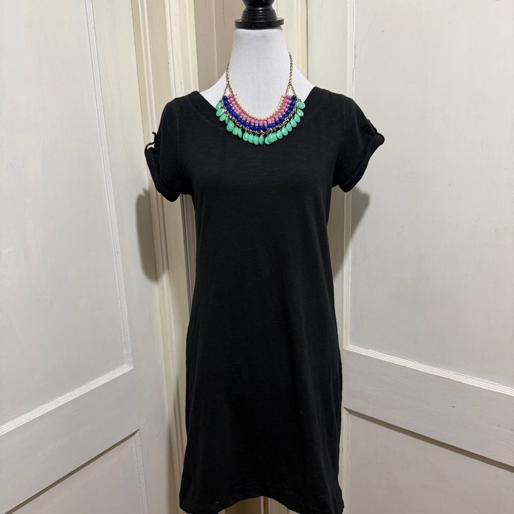 Banana Republic Charcoal Tee Shirt Dress